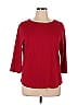 Chico's Burgundy Long Sleeve Top Size XL (3) - photo 1