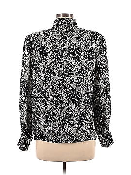 Adrianna Papell Long Sleeve Silk Top (view 2)