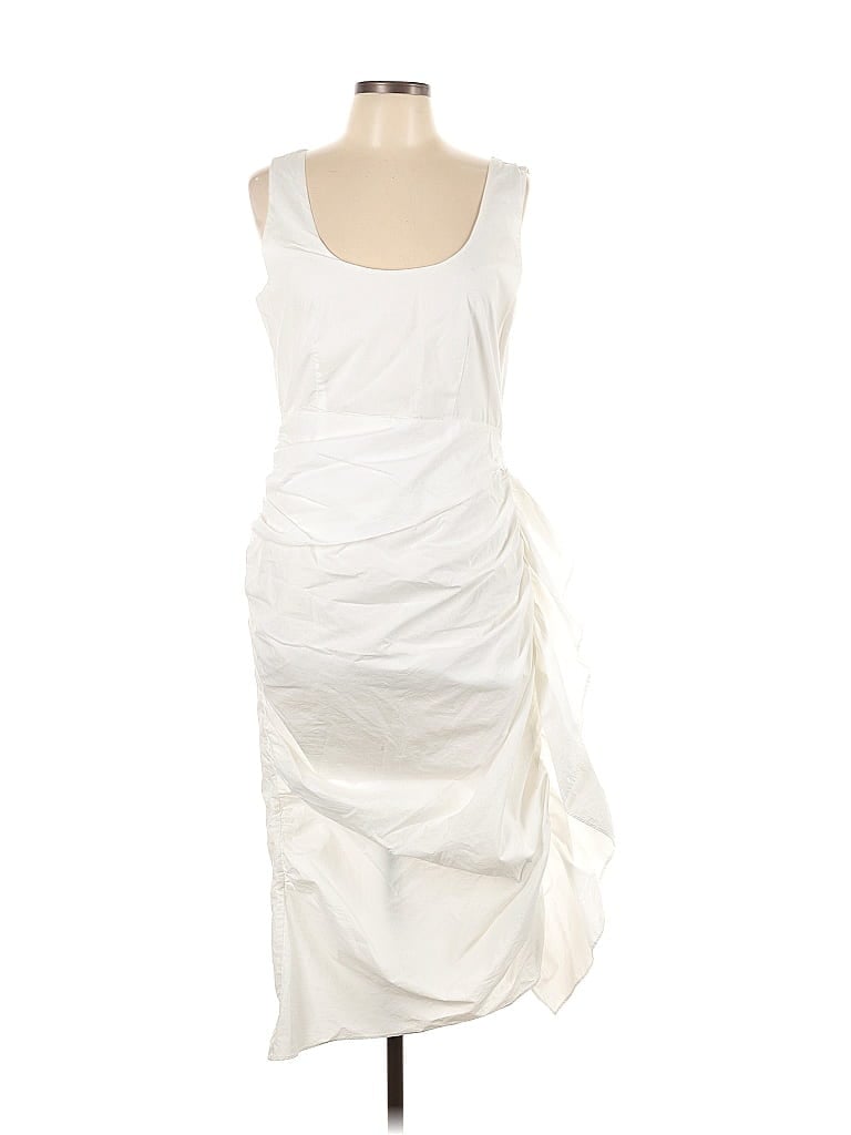 Rhode 100% Cotton White Summer Dress Size 10 - photo 1