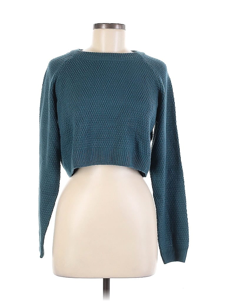 Unbranded 100% Acrylic Teal Pullover Sweater Size M - photo 1