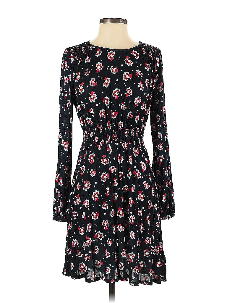 Kate Spade New York Floral Motif Floral Hearts Black Casual Dress Size S - photo 1