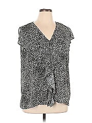 H By Halston Short Sleeve Blouse