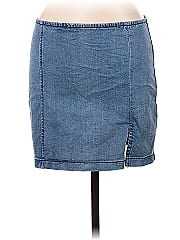 Blue Blush Denim Skirt