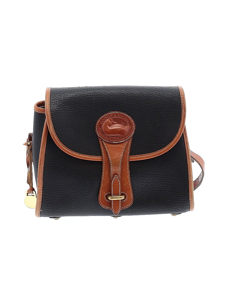 Dooney & Bourke Black Leather Crossbody Bag One Size - photo 1