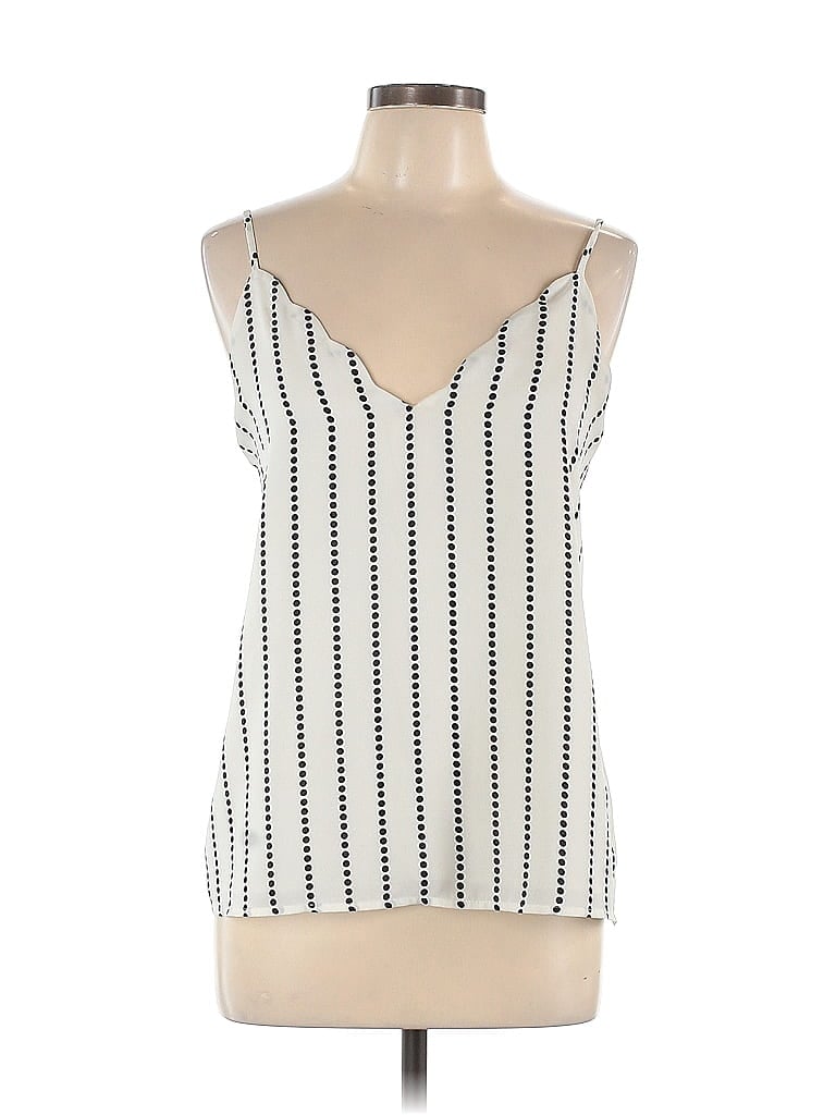 Pre-owned Socialite Sleeveless Top Ivory V Neck Tops In White