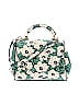 Who What Wear 100% Polyurethane Jacquard Floral Motif Baroque Print Floral Green Ivory Crossbody Bag One Size - photo 1