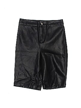 Express x Olivia Culpo Faux Leather Shorts (view 1)