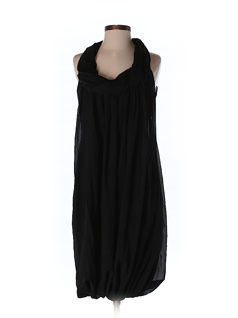 Donna Karan Collection Solid Black Silk Dress Size 2 - 91% off | thredUP