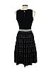 41Hawthorn Grid Tweed Fair Isle Black Cocktail Dress Size M - photo 2