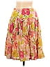 ECI 100% Cotton Floral Motif Floral Tropical Pink Casual Skirt Size 12 (Petite) - photo 2