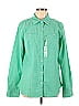 Carhartt 100% Cotton Green Long Sleeve Button-Down Shirt Size L - photo 1