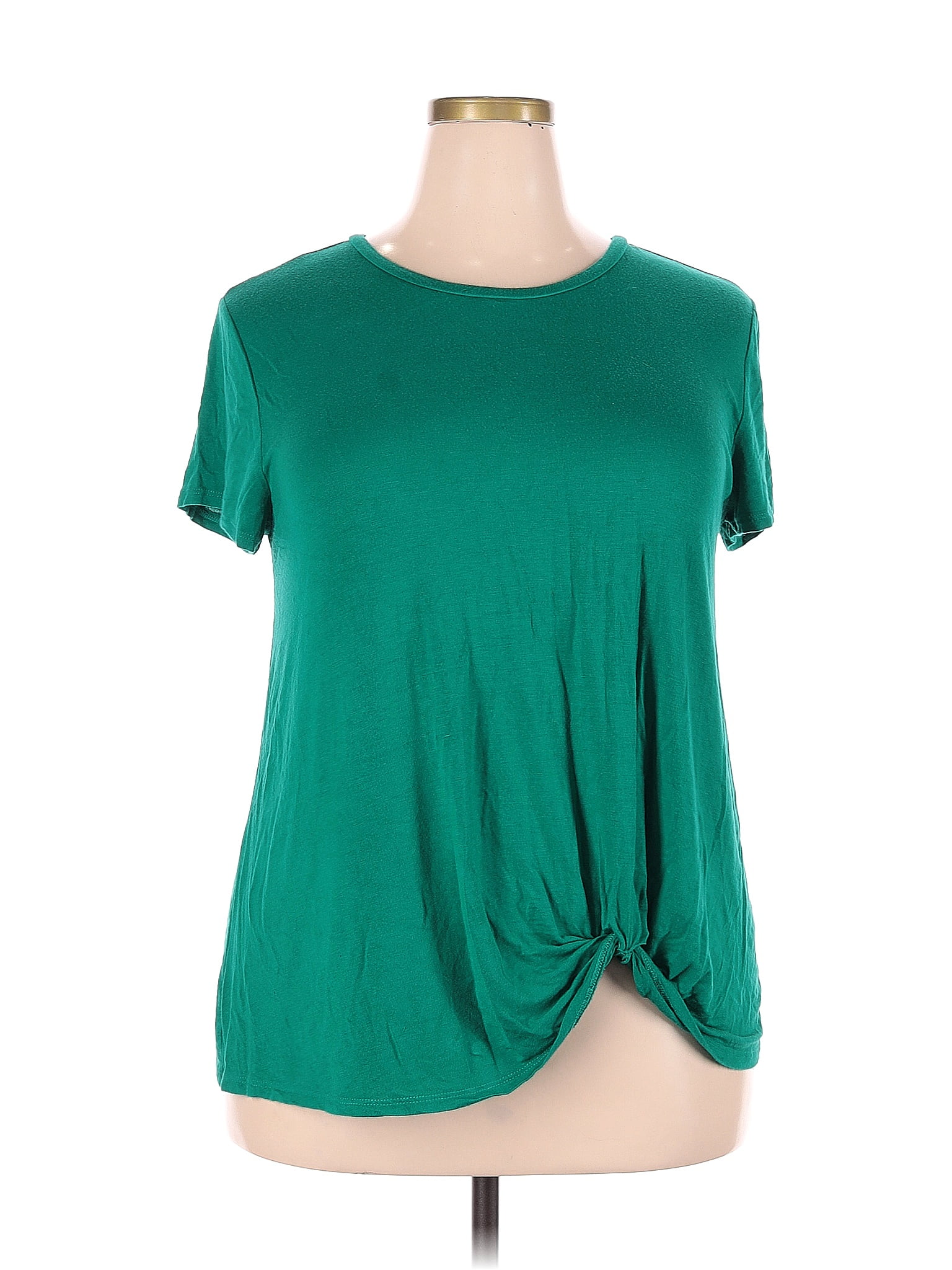 Misia Green Short Sleeve Top Size 2x Plus 44 Off Thredup