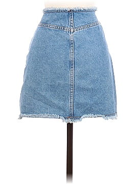 Bubblegum Denim Skirt (view 2)