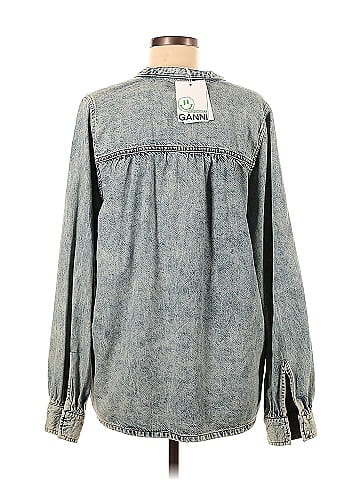 Ganni Long Sleeve Blouse (view 2)