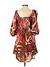 Kourt 100% Cotton Paisley Batik Brown Casual Dress Size XS - photo 2