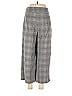 Express 100% Spandex Houndstooth Grid Plaid Tweed Gray Casual Pants Size 6 - photo 2
