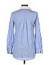 J.Crew 100% Cotton Color Block Blue Long Sleeve Blouse Size XS - photo 2