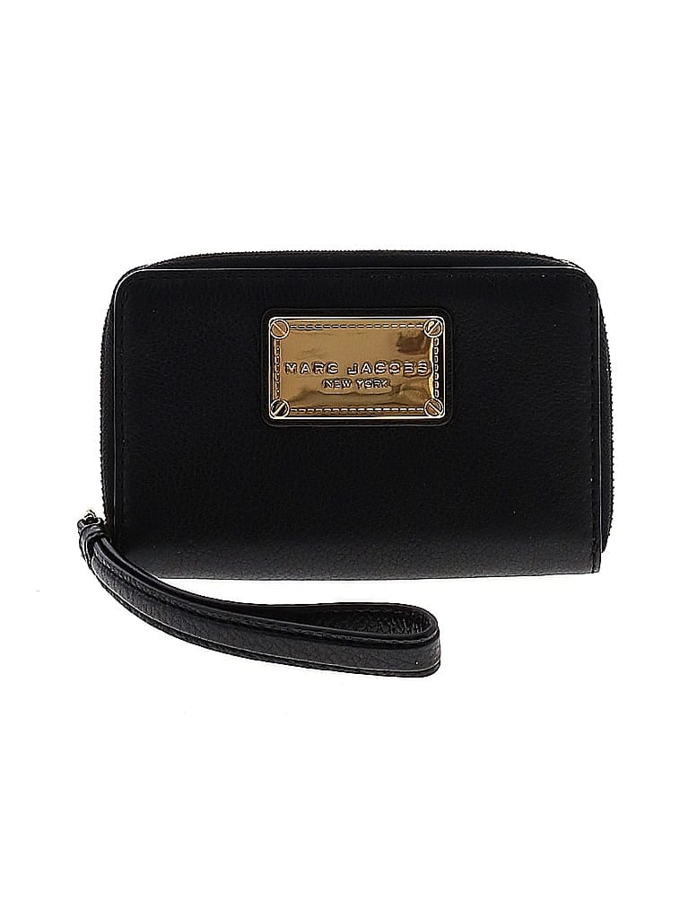 Marc Jacobs 100% Leather Black Leather Wristlet One Size - photo 1