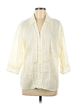 Glamour 3/4 Sleeve Button-Down Shirt (view 1)