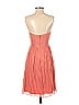 J.Crew Collection 100% Silk Hearts Orange Pink Cocktail Dress Size 0 - photo 2
