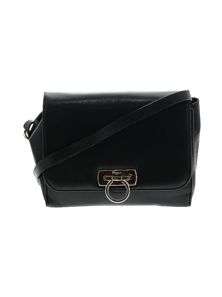 Salvatore Ferragamo 100% Leather Black Leather Crossbody Bag One Size - photo 1