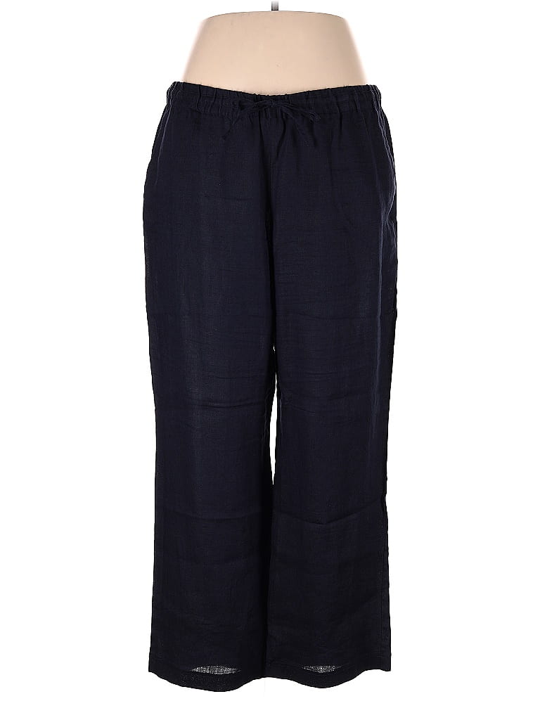 Charter Club 100% Linen Blue Casual Pants Size 18 (Plus) - photo 1