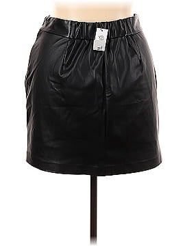 The Drop Faux Leather Skirt (view 2)
