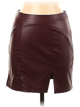 Topshop Leather Skirt (view 1)