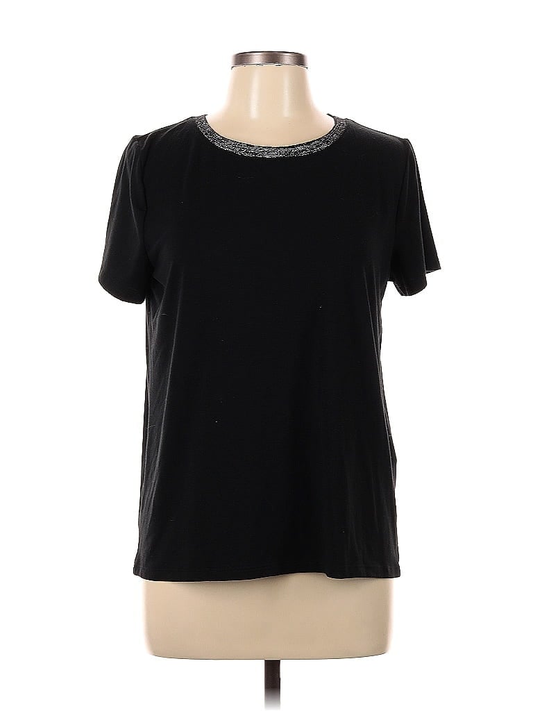 Pre-owned Joe Fresh Short Sleeve T-shirt In Black