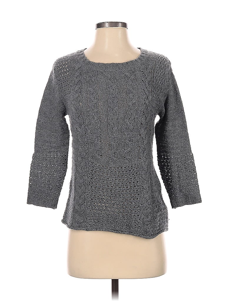 Pre-owned Velvet Wool Pullover Sweater In Gray