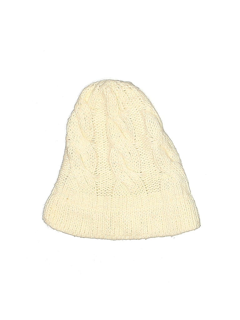 Pre-owned Unbranded Beanie Hat In White