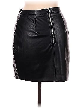PrettyLittleThing Faux Leather Skirt (view 2)