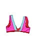 Boden Color Block Pink Swimsuit Top Size 12 - photo 2