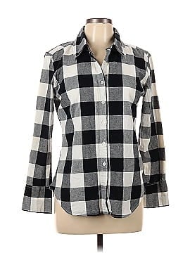 Norma Kamali for Walmart Long Sleeve Button-Down Shirt (view 1)