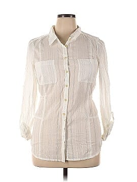DKNY Jeans Long Sleeve Button-Down Shirt (view 1)