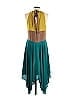 Vince Camuto 100% Polyester Color Block Teal Cocktail Dress Size 12 - photo 2