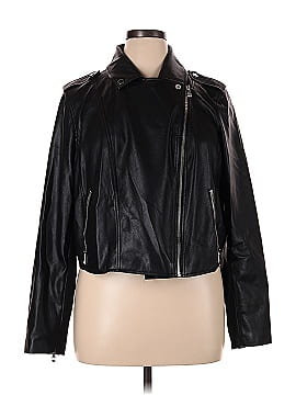 ELOQUII Leather Jacket (view 1)