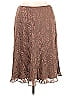 Calvin Klein Jacquard Brown Silk Skirt Size 16 - photo 1