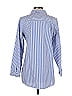 Chico's 100% Cotton Stripes Blue Long Sleeve Button-Down Shirt Size Sm (0) - photo 2