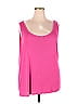 Terra & Sky Pink Sleeveless T-Shirt Size 3X (Plus) - photo 1