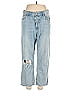 H&M 100% Bamboo Tortoise Hearts Blue Jeans Size 12 - photo 1