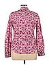 Liberty Art Fabrics for J.Crew 100% Cotton Floral Motif Damask Paisley Baroque Print Floral Batik Brocade Pink Long Sleeve Button-Down Shirt Size 14 - photo 2