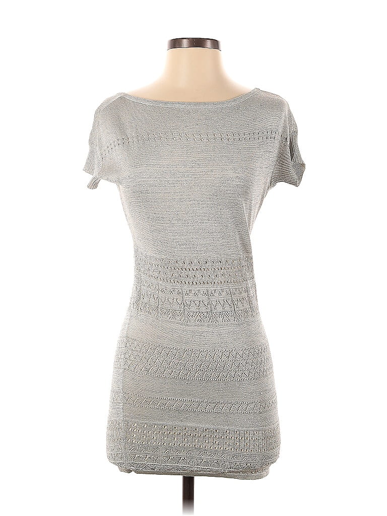 Armani Exchange Marled Gray Casual Dress Size XS - photo 1