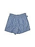 J.Crew Factory Store 100% Cotton Chevron-herringbone Solid Blue Shorts Size 6 - photo 2