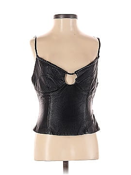 Aya Muse Faux Leather Top (view 1)
