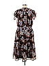 365 Denim 100% Polyester Floral Motif Baroque Print Black Casual Dress Size XL - photo 2