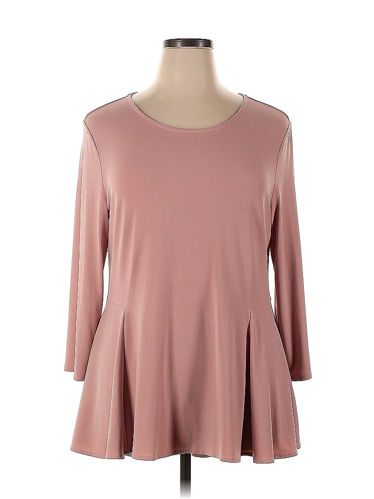Alfani Pink 3/4 Sleeve Top Size XL - photo 1