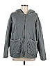 Urban Outfitters 100% Cotton Argyle Grid Gray Zip Up Hoodie Size M - photo 1