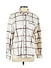 Universal Thread 100% Cotton Checkered-gingham Grid Plaid Ivory Long Sleeve Button-Down Shirt Size L - photo 1