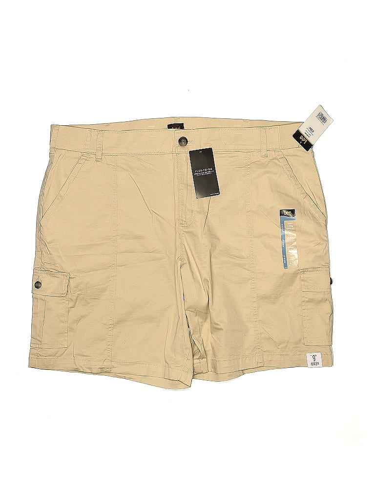 Lee Solid Tan Cargo Shorts Size 22 (Plus) - photo 1